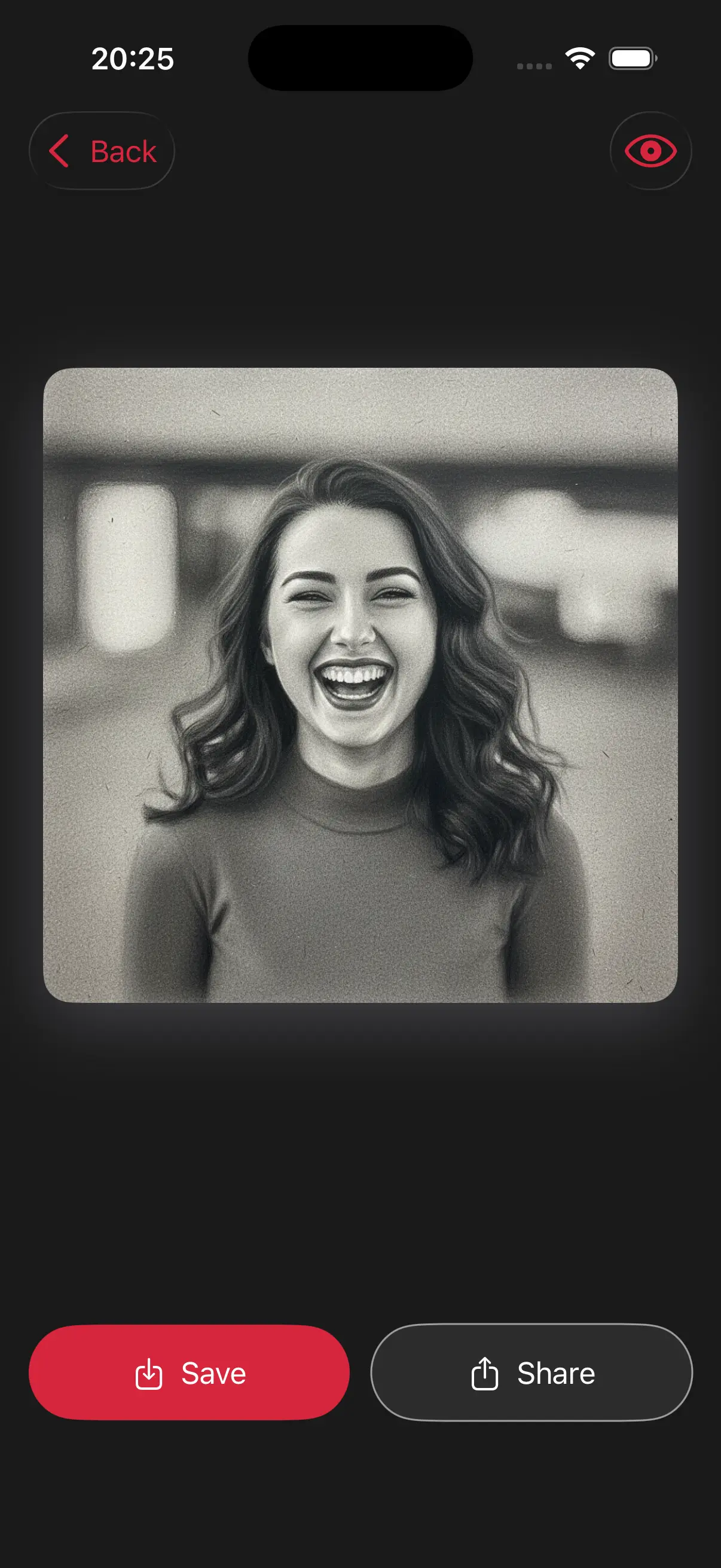 Beautiful Charcoal Sketch