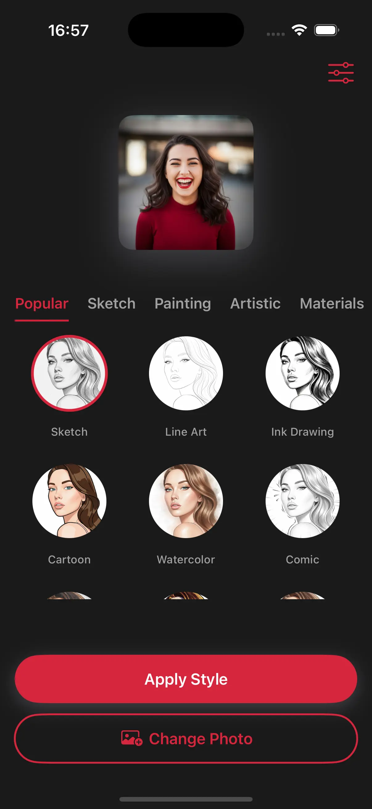 Choose a drawing style